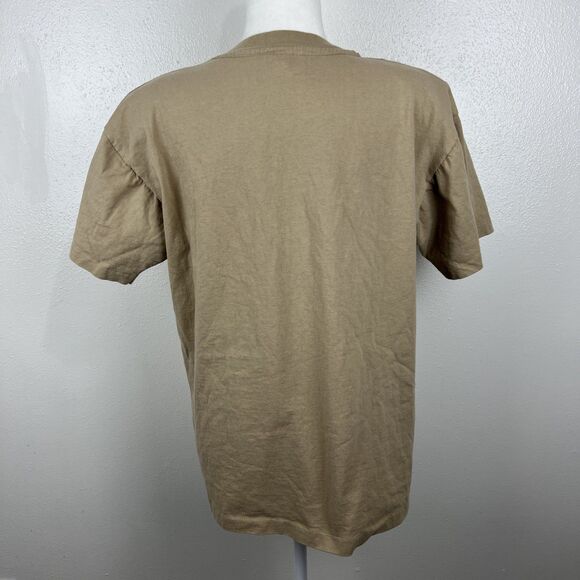 Vintage Clodia Dee Shirt Women Medium Brown Gold Cotton Animal Embroidered Tee - Picture 4 of 16